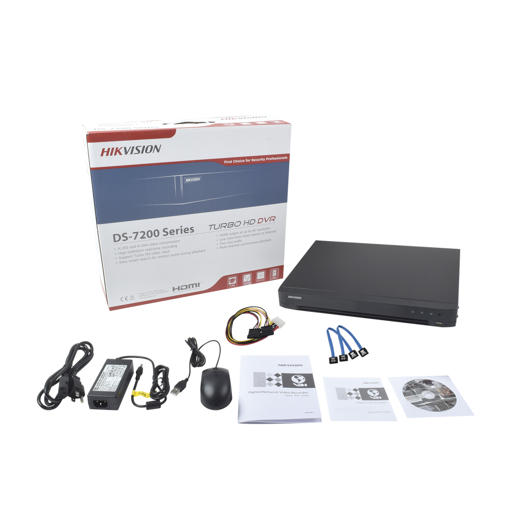 DVR 4 Megapixel / 32 Canales TURBOHD + 8 Canales IP / 2 Bahías de Disco Duro / 1 Canal de Audio / Videoanalisis
