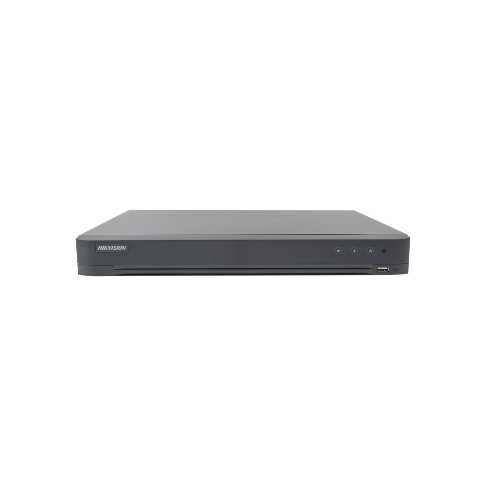 DVR 4 Megapixel / 32 Canales TURBOHD + 8 Canales IP / 2 Bahías de Disco Duro / 1 Canal de Audio / Videoanalisis