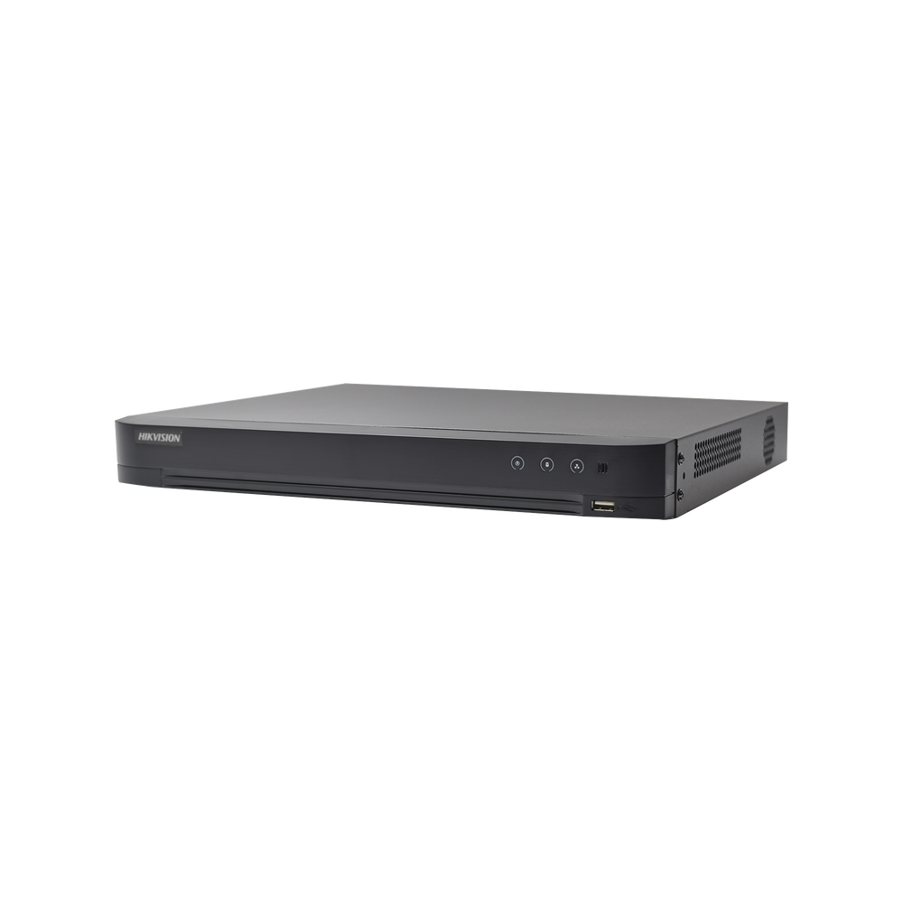DVR 4 Megapixel / 32 Canales TURBOHD + 8 Canales IP / 2 Bahías de Disco Duro / 1 Canal de Audio / Videoanalisis