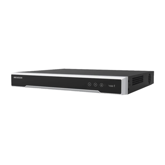 NVR 8 Megapixel (4K) / 8 canales IP / 8 Puertos PoE+ / 2 Bahías de Disco Duro / HDMI en 4K / Switch PoE 300 mts / Auteguimiento 2.0