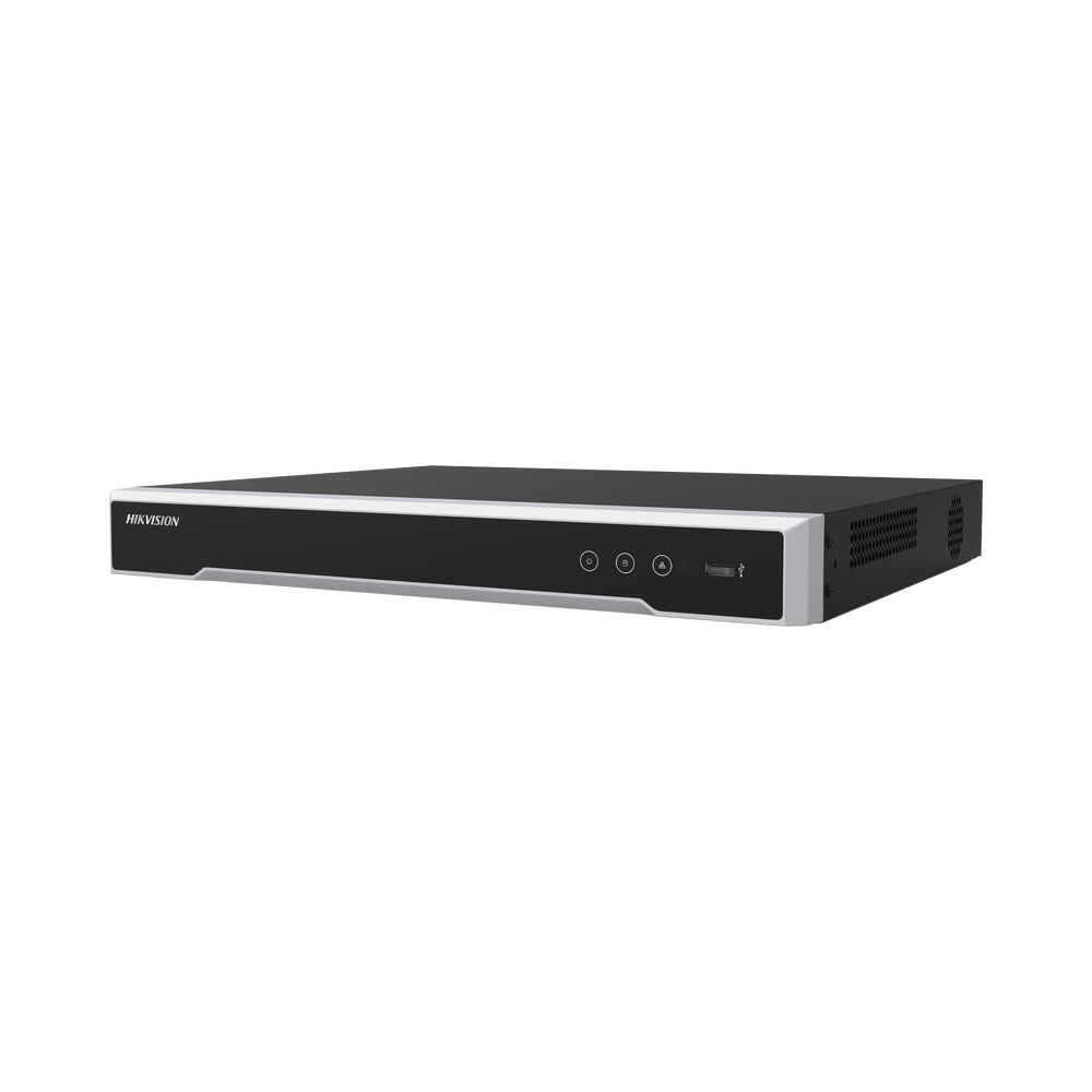 NVR 8 Megapixel (4K) (Compatible con Cámaras ACUSENSE) / 16 canales IP / 16 Puertos PoE+ / 2 Bahías de Disco Duro / Salida de Vídeo en 4K