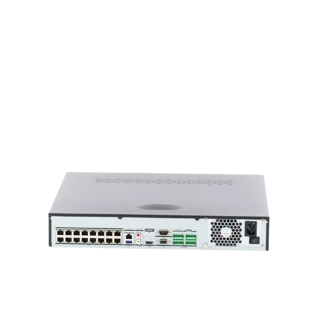 12 Megapixel NVR (4K) / 32 IP Channels / AcuSemse / 4 Hard Drive Bays / 4K HDMI / 16 PoE Ports