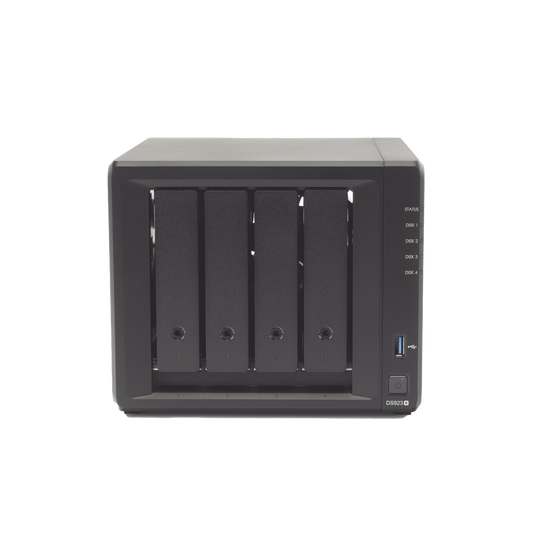 Servidor NAS de 4 Bahías (Expandible a 9 Bahías) / Hasta 162 TB / Servicio Nube Gratis (P2P) / Administración Remota y Respaldo Programado