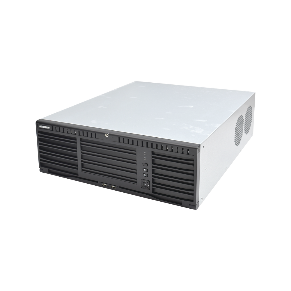 NVR 12 Megapixel (4K) / 128 canales IP / 16 Bahias de Disco Duro / 4 Puertos de Red / Soporta RAID con Hot Swap / NVR de Alto Desempeño