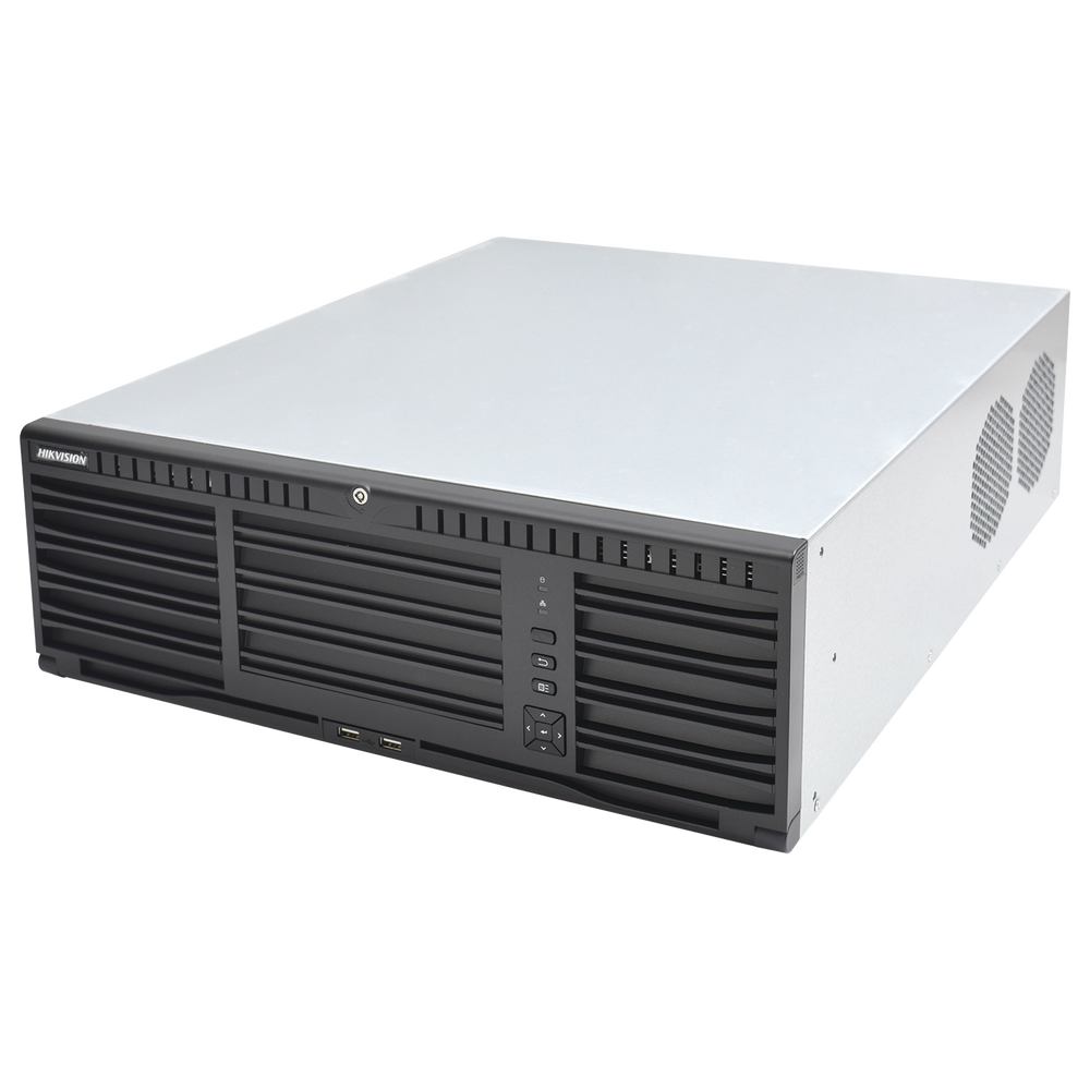 NVR 12 Megapixel (4K) / 128 canales IP / 16 Bahias de Disco Duro / 4 Puertos de Red / Soporta RAID con Hot Swap / NVR de Alto Desempeño