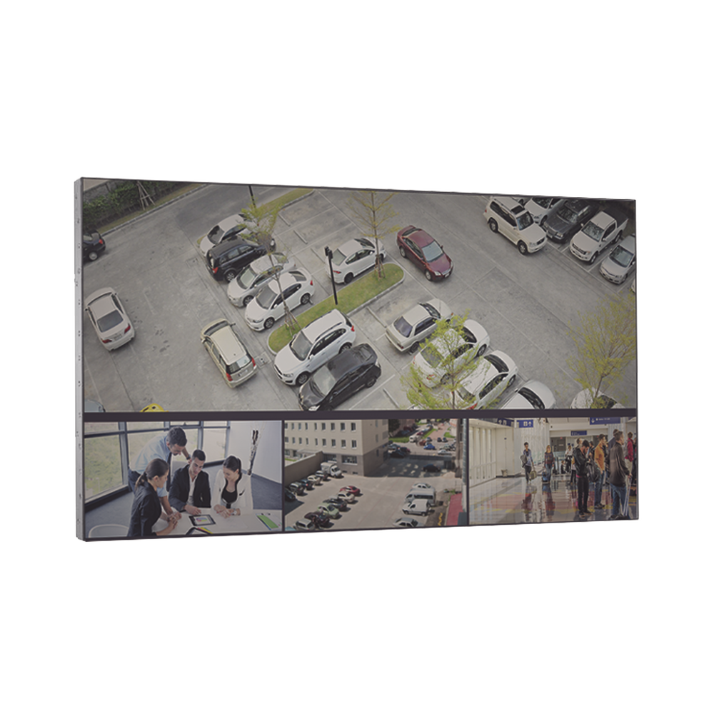 Pantalla LCD 55" para Videowall / Entrada HDMI - VGA - DVI - DP / Monitor Robusto / 3.5 mm GAP