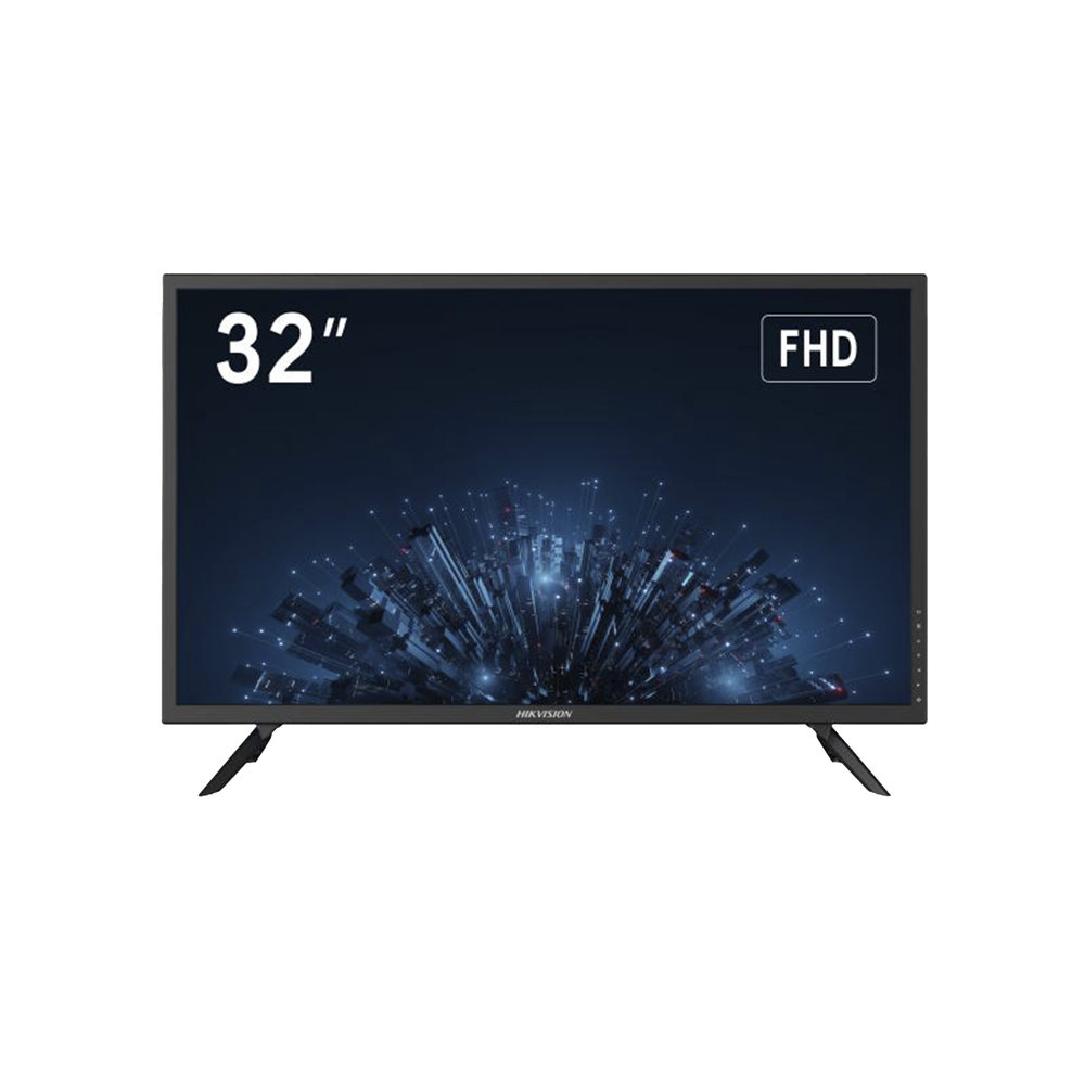 Monitor LED 32" Ultra-Brillante Full HD con Altavoces Potentes, Ángulo de Visión 178° y Entradas HDMI-VGA / Funcionamiento 24/7 y Montaje VESA (100 X 100) / Calibración Inteligente de Imagen