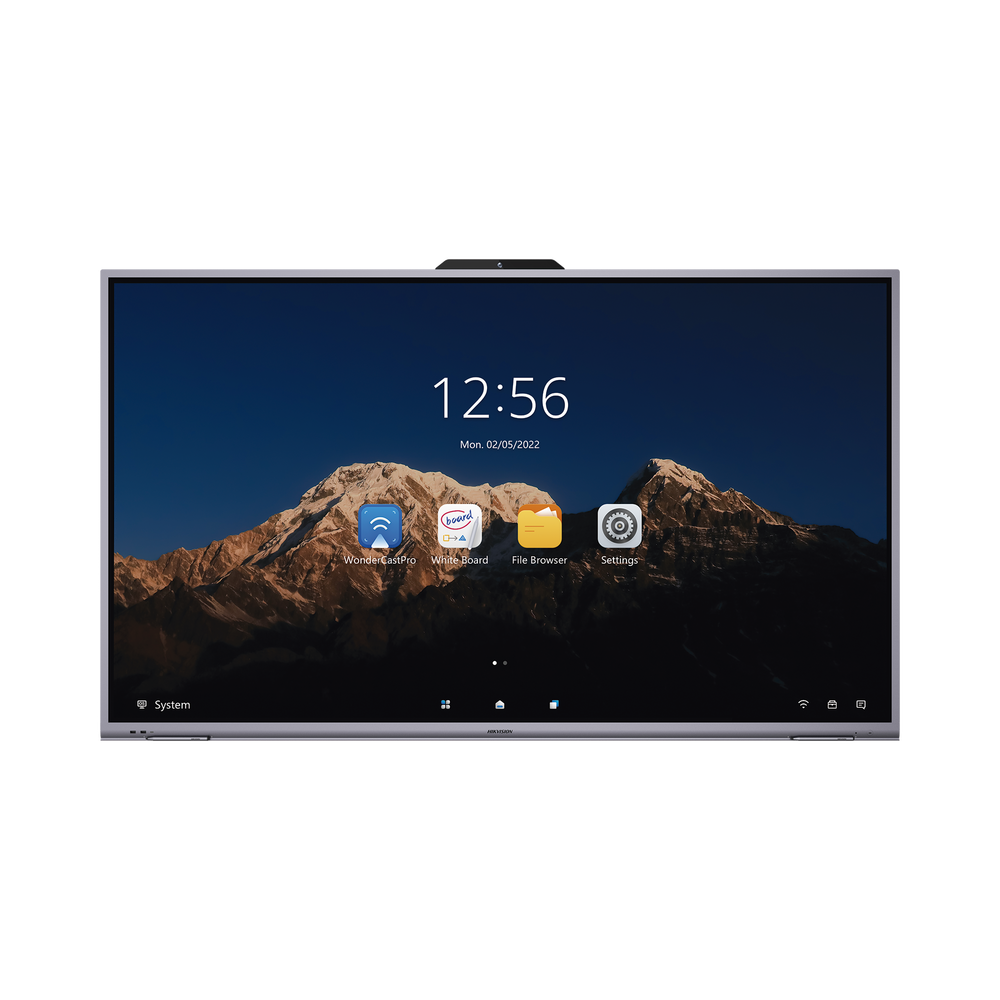 Pantalla Interactiva Touch de 65" Android 11 / Cámara Web 8 MP / Resolución 4K / Bocinas Integradas / Entradas HDMI y VGA / Incluye 2 Lápices para Escribir