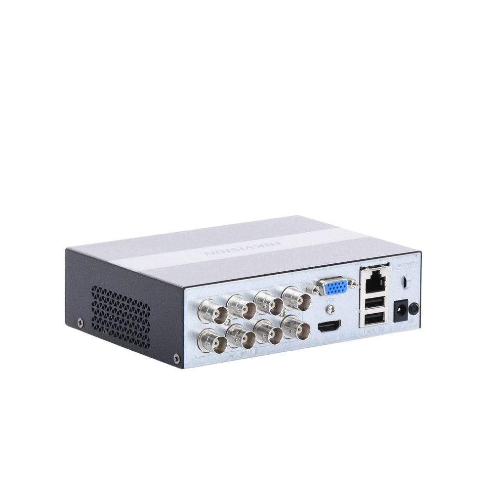 DVR 2 Megapixel (1080P) Lite / 8 Canales TURBOHD + 2 Canal IP / Disco Duro eSSD Incluido (960 GB) / H.265+ / ACUSENSE Lite / Diseño Ultra Compacto / Extra Silencioso