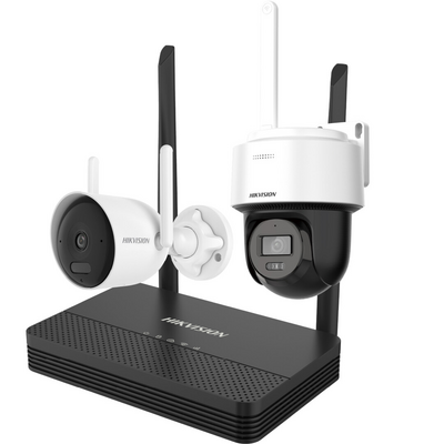 KIT 1 Cámara Bala 2 Megapíxeles / 1 Cámara Domo PT 2 Megapixeles / 1 Grabadora Wi-Fi / Hasta 512 GB de Almacenamiento (N