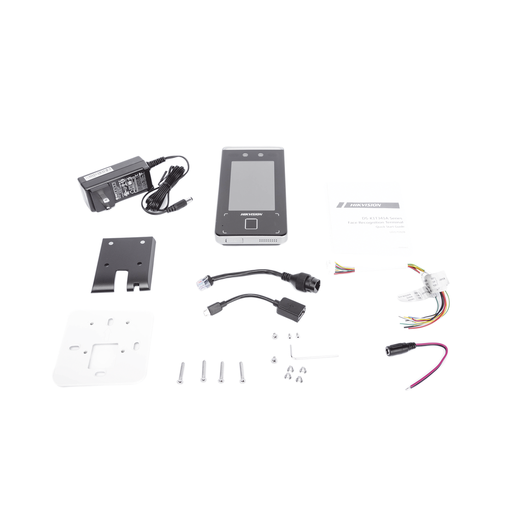Ultra-fast Facial Recognition WiFi Terminal (IP65) / Up to 1.5 meters reading / Supports P2P Hik-Connect / 3,000 Users / QR and Video Intercom (low-noise environments)