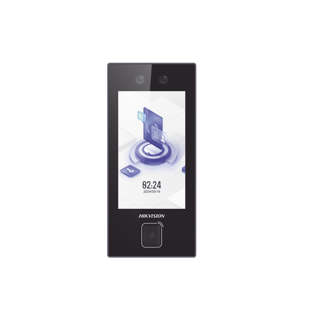 Min Moe WiFi Facial Terminal / High-Speed ​​Physical QR Reader / 3000 Faces / 4.3" Display / Cloud Manageable with HikConnect Teams / IP65 Exterior