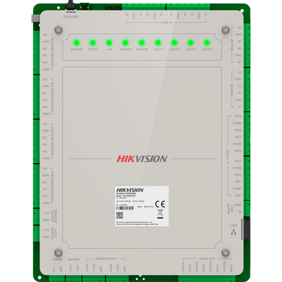 Controlador de Acceso 4 Puerta Administrable en la Nube con HikConnect Teams / Interfaz Web / 8 RS-485 4 WIEGAND / 100,0