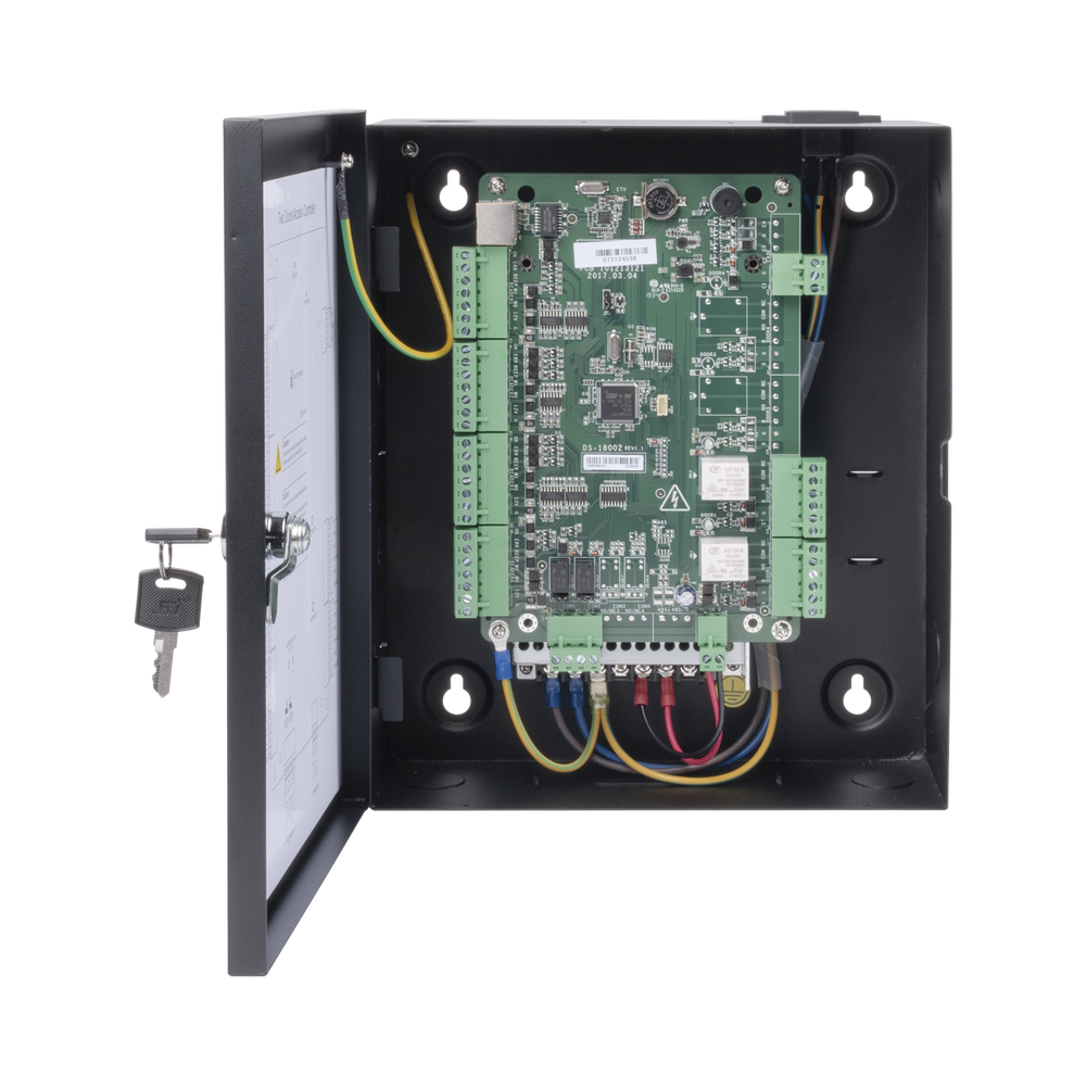 Integrated Access Controller with Video Surveillance / 2 Doors / 10,000 Cards / 50,000 Events / Includes Cabinet and 12VDC/8A Power Supply