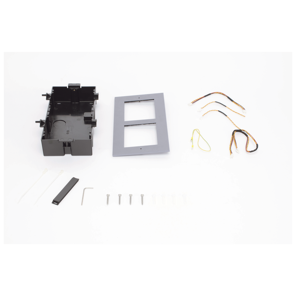 Base de 2 Espacios para EMPOTRAR Módulos de Videoporteros Hikvision