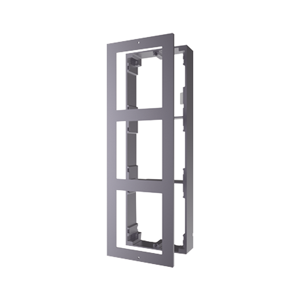 Base de 3 Espacios para Videoportero IP Hikvision / Instalación en SUPERFICIE