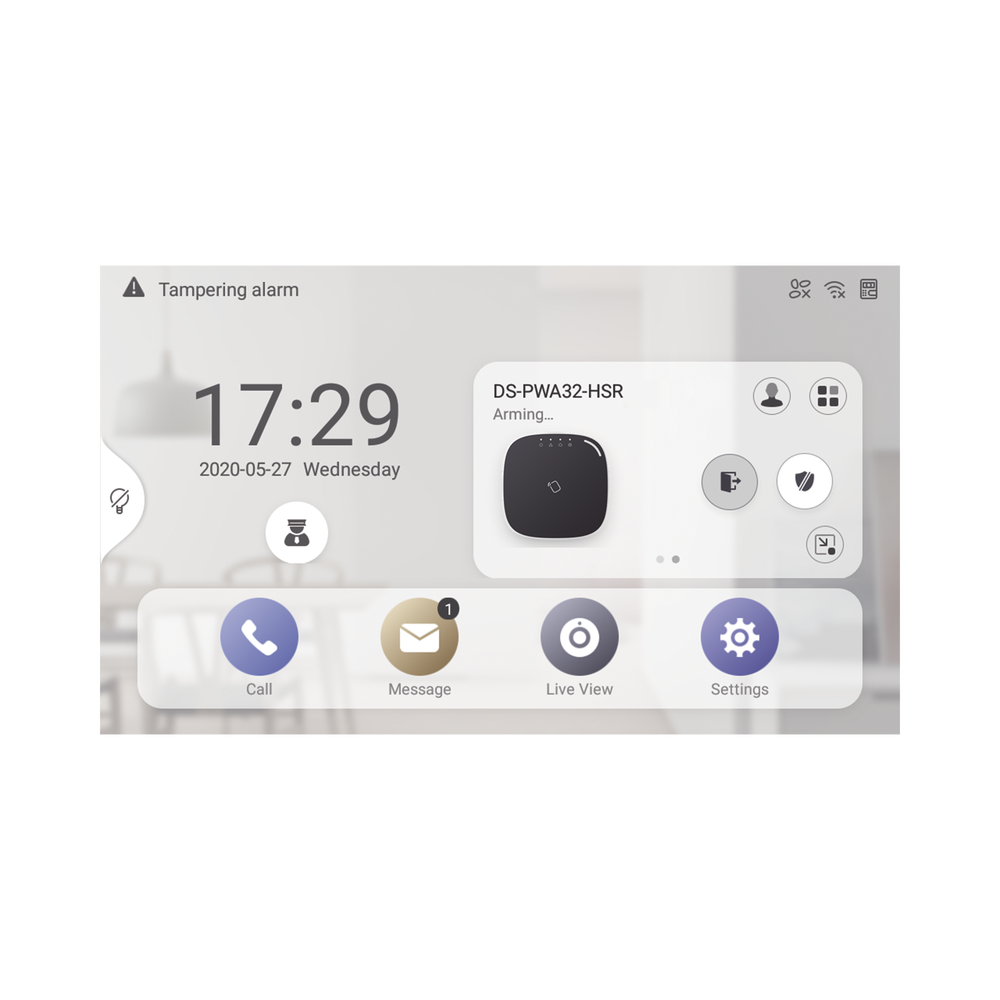 Monitor Touch IP / WiFi / ANDROID 7" / Integración con Videoporteros IP, CCTV, Panel de Alarma AXPRO y Biométricos de Acceso / CENTRO DE ADMINISTRACIÓN / Vídeo en Vivo / PoE Estándar / Apertura Remota