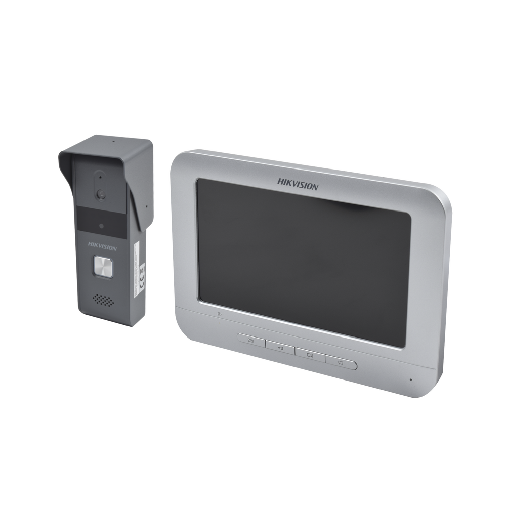 Kit de Videoportero Analógico con Pantalla LCD a Color de 7" / Frente de Calle para Exterior IP65