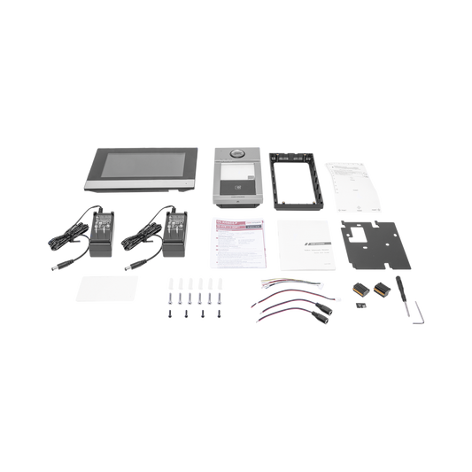 Kit de Videoportero IP Poe Estandar con llamada a App de Smartphone (HikConnect) / Apertura con tarjeta MIFARE / Frente de calle IK08 & IP65 / Soporta 2 puertas