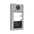 Videoportero IP (IP65 + IK08) con Llamada y apertura desde APP Hik-Connect / Soporta 2 Departamentos / PoE Estandar  / Interfaz WEB para configuración / 2 puertas