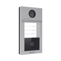 Videoportero IP (IP65 + IK08) con Llamada y apertura desde APP Hik-Connect / Soporta 4 Departamentos / PoE Estandar / Interfaz WEB para configuración / 2 puertas