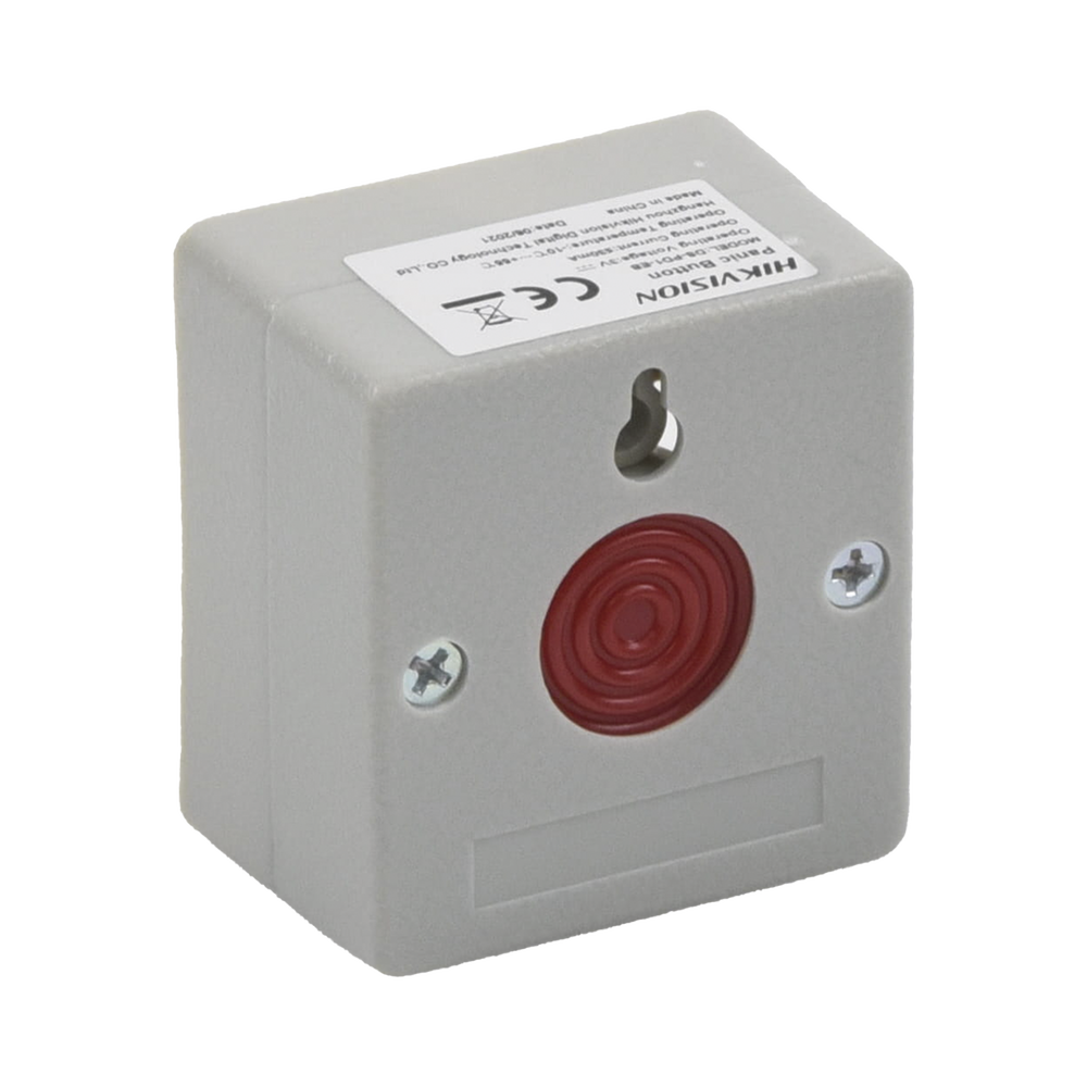 Botón de Pánico Cableado / Compatible con Cualquier Panel de Alarma / LLave de Seguridad / NO / NA / Material Retardante al Fuego (ABS)