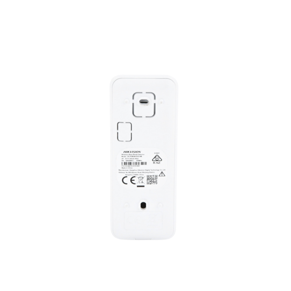 (AX PRO) Detector Inalámbrico de Ruptura de Cristal / 3 en 1 / Soporta 2 Zonas Cableadas / Rango de Detección de 8 mts / Ángulo de 120° de Cobertura