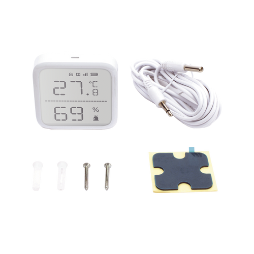 (AX PRO) Wireless Temperature and Humidity Detector / 2.7" Size / Indoor Use / Detection Range from -35°C to 99°C