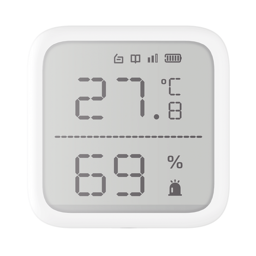 (AX PRO) Detector de Temperatura y Detector de Humedad Inalámbrico / 2.7" de Tamaño / Uso en Interior / Rango de Detección desde  -35°C hasta 99°C