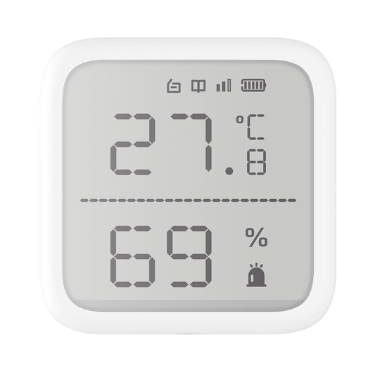 (AX PRO) Detector de Temperatura y Detector de Humedad Inalámbrico / 2.7" de Tamaño / Uso en Interior / Rango de Detección desde  -35°C hasta 99°C