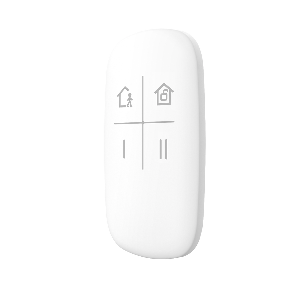 (AX PRO) Remote Control for Arming and Disarming / Keys with Programmable Functions (Audible or Silent Panic, Alarm Silence, Medical Alarm, Automation, etc.)