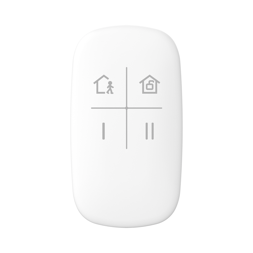 (AX PRO) Control Remoto para Armado y Desarmado / Teclas con Funciones Programables (Pánico Audible o Silencioso, Silenciar Alarma, Alarma Médica, Automatización, etc)