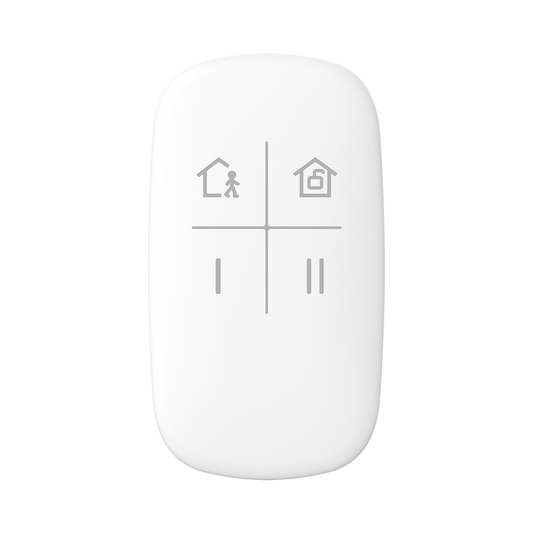 (AX PRO) Control Remoto para Armado y Desarmado / Teclas con Funciones Programables (Pánico Audible o Silencioso, Silenciar Alarma, Alarma Médica, Automatización, etc)