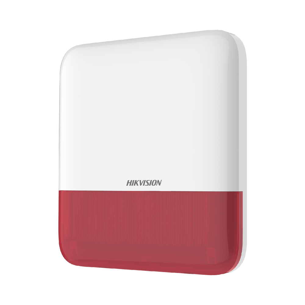 (AX PRO) Sirena Inalámbrica con Estrobo Rojo para Exterior IP65 / 110 dB