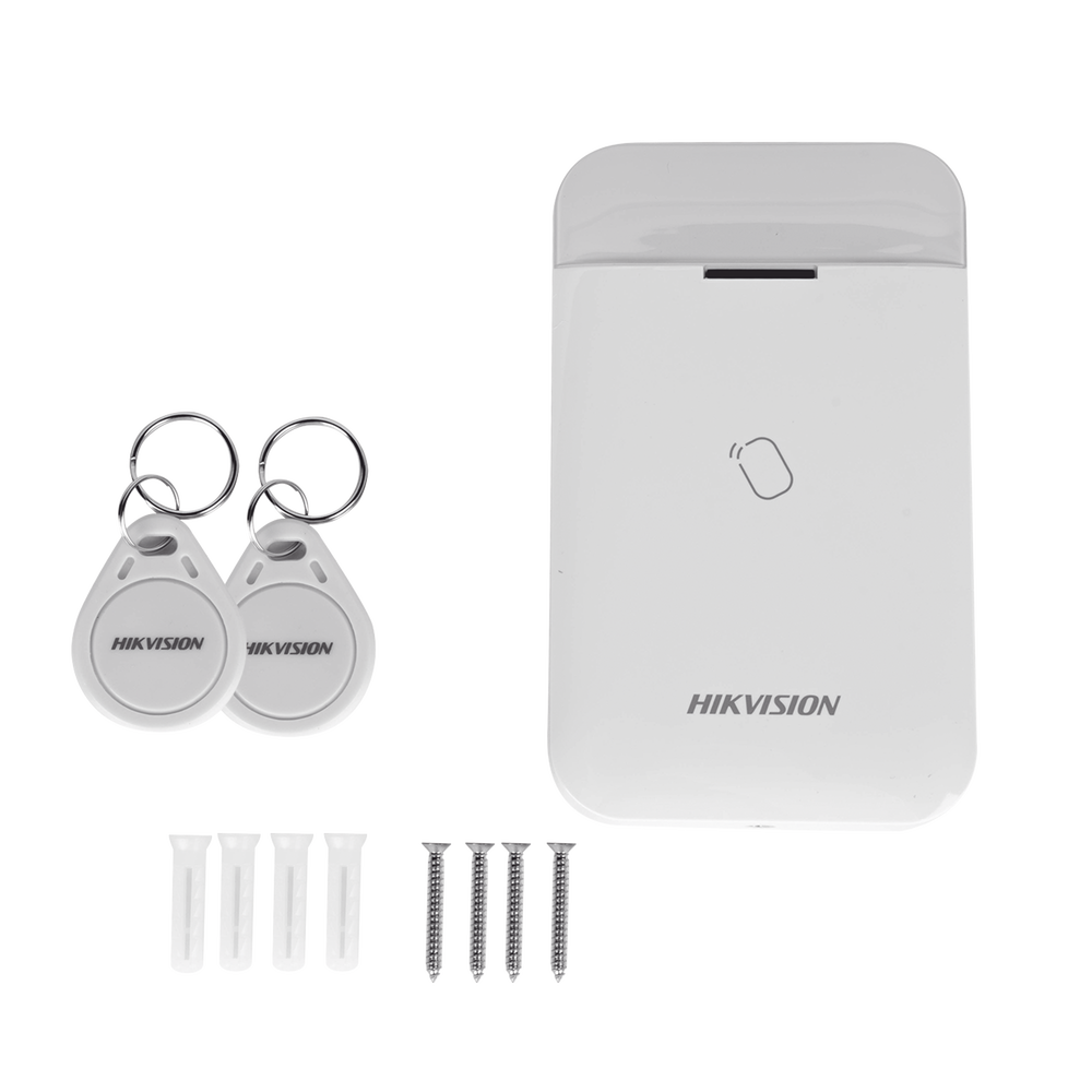 (AX PRO) HIKVISION Wireless Tag Reader / Allows Arming and Disarming / Includes 2 DS-PT-M1 Tags