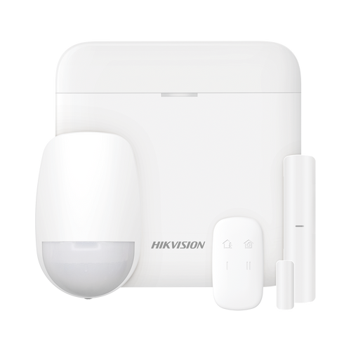 (AX PRO) Kit de Panel de Alarma Inalámbrico de Hikvision / Soporta 64 Zonas / GPRS, Wi-Fi y Ethernet / Incluye Batería de respaldo / Compatible con los Accesorios AX PRO.