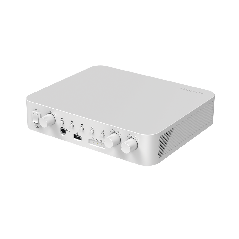 Amplifier / 2 Channels / 60W / Bluetooth / RCA Input and Output / USB / 1 Microphone Input / 24VDC