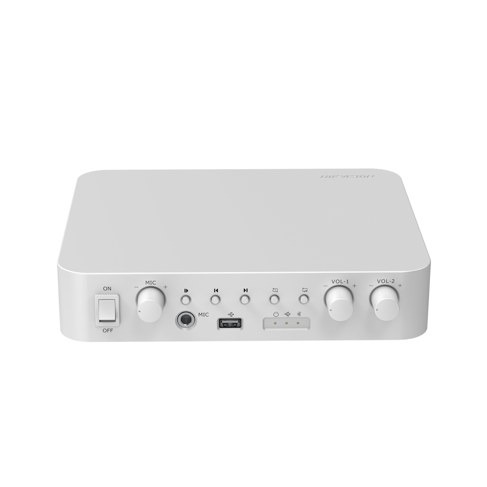 Amplifier / 2 Channels / 60W / Bluetooth / RCA Input and Output / USB / 1 Microphone Input / 24VDC