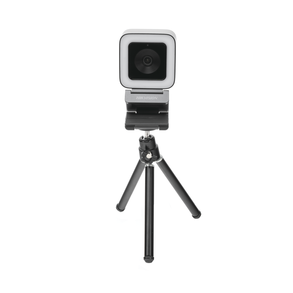 HIGH DENIFICATION Webcam (1080p) / Built-in Ring Light / Wide Angle / Built-in Microphone / 2m USB Connector / Easy to Install / Intelligent Noise Reduction