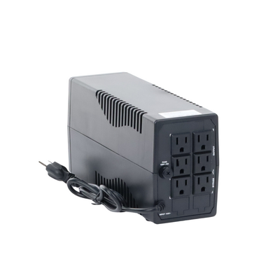 UPS DE 1000 VA / 600 W / PROTECCION CONTRA SOBRECARGAR Y DESCARGAR / ENTRADA Y SALIDA 120 VCA / 6 TOMAS
