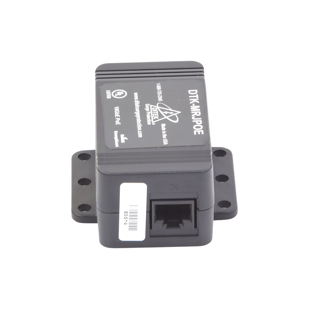 Protector Contra Sobretensiones PoE/HiPoE Hasta 10 GbE, Para Cámaras IP PoE, WAP, Control de Acceso, Iluminación PoE