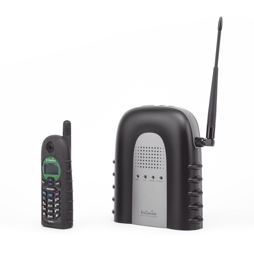 Single-line long-range telephone system, PRO compatible / Up to 23,000 m² in Warehouses / Up to 12 km² in Farms or Ranches (LoS) / Up to 12 floors of penetration in buildings