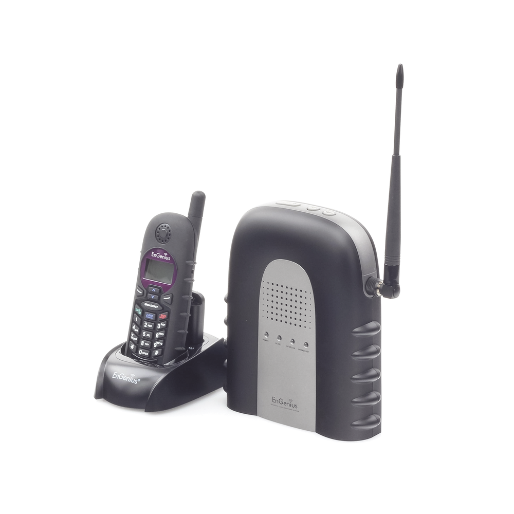 Long Range IP Phone System / Up to 23,000 m² in Warehouses / Up to 12 km² on Farms or Ranches / 12 Levels of Penetration / 2-Way Radio Function / Up to 10 SIP Accounts