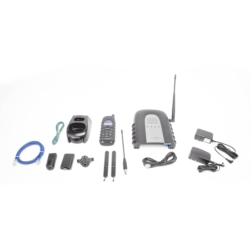 Long Range IP Phone System / Up to 23,000 m² in Warehouses / Up to 12 km² on Farms or Ranches / 12 Levels of Penetration / 2-Way Radio Function / Up to 10 SIP Accounts