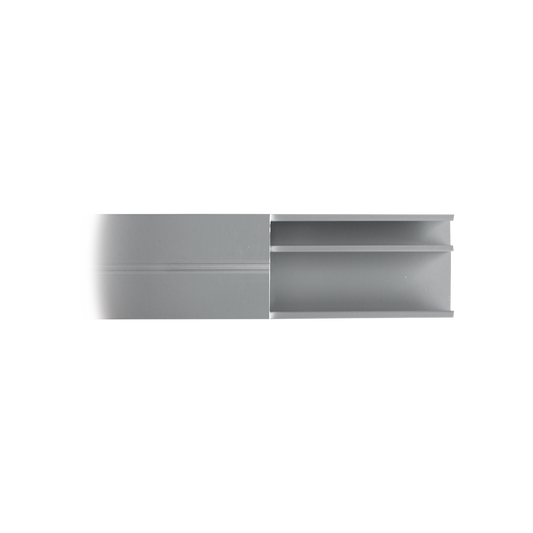 Canaleta de aluminio línea X color blanco, 53 x 14,66 mm, tramo de 2 metros