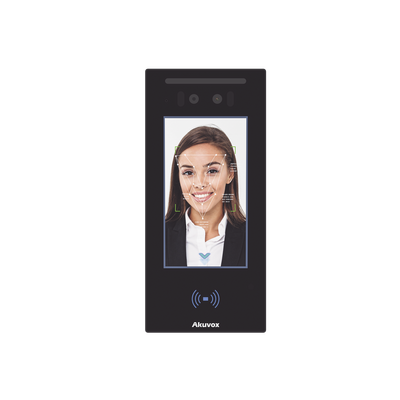 Videoportero IP multíparamente / dos Relevos / Reconocimiento Facial/ Pantalla 7" / Lector de Tarjetas /