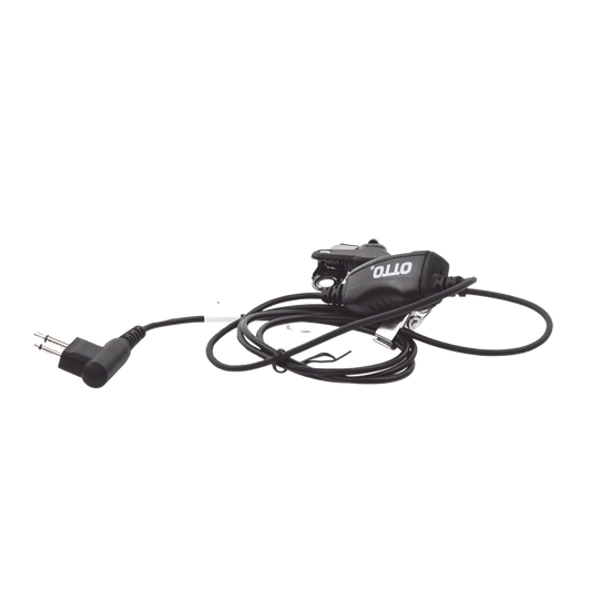 Micrófono-Audífono de 1 cable con tubo acústico para Motorola DEP450, EP450, MAGONE y Hytera series TC500/600/700, PD506
