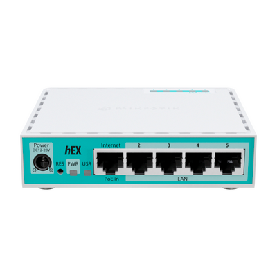 (hEX E50UG), Router 5 puertos gigabit