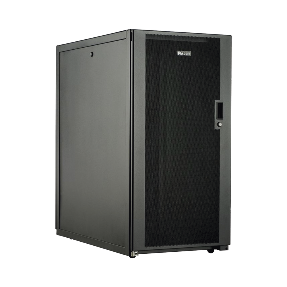 Gabinete Profesional de Telecomunicaciones, de Piso, 24 UR, 600 mm de Ancho y 1070 mm de Profundidad, Color Negro