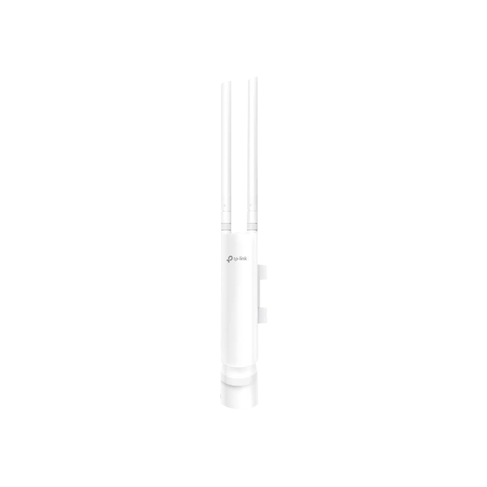 Punto de acceso WiFi Omada / Para Exterior / 802.11 b/g/n (2.4 GHz) / 2 antenas de 3 dBi desmontables / Alimentación PoE 24V pasivo / Soporta hasta 50 clientes.